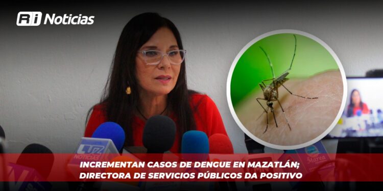 Incrementan casos de dengue en Mazatlán; directora de Servicios Públicos da positivo