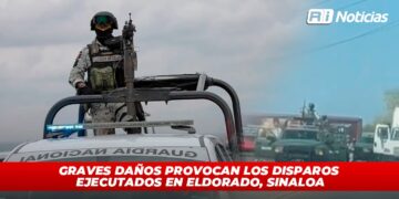 Graves daños provocan los disparos ejecutados en Eldorado, Sinaloa