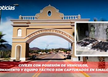 Civiles con posesión de vehículos, armamento y equipo táctico son capturados en Sinaloa