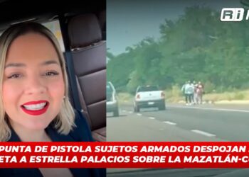 A punta de pistola sujetos armados despojan de camioneta a Estrella Palacios sobre la Mazatlán-Culiacán