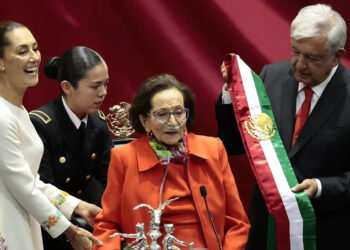“Se fue en paz”: nieto afirma que la “mejor medicina” de Ifigenia Martínez fue entregar banda presidencial a Sheinbaum