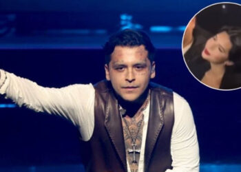 Abuchean a Christian Nodal y Ángela Aguilar en pleno concierto, les recuerdan a Belinda