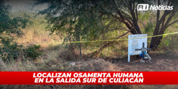 Localizan osamenta humana en la salida sur de Culiacán