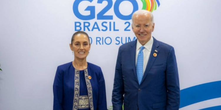 Biden reafirma colaboración con Sheinbaum en temas de migración y combate a la violencia criminal transnacional