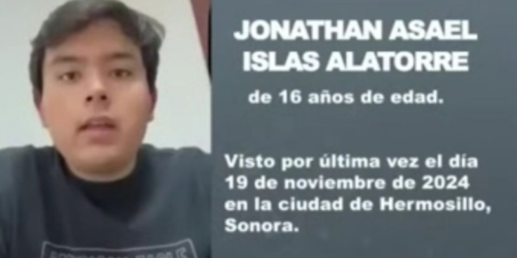Hallan con vida a Jonathan Asael, joven desaparecido junto a su amigo en Sonora