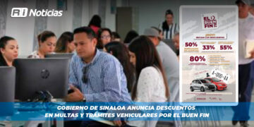 Gobierno de Sinaloa anuncia descuentos en multas y trámites vehiculares por el Buen Fin