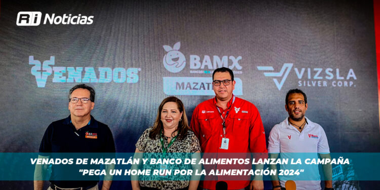 Venados de Mazatlán y Banco de Alimentos lanzan la campaña “Pega un Home Run por la Alimentación 2024”