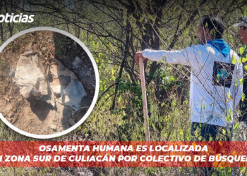 Osamenta humana es localizada en zona sur de Culiacán por colectivo de búsqueda