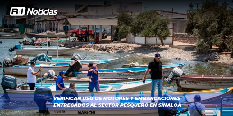 Verifican uso de motores y embarcaciones entregados al sector pesquero en Sinaloa