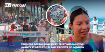 Triunfos destacados en el Triatlón Pacífico: Kathya Flores y José Luis Zazueta se imponen