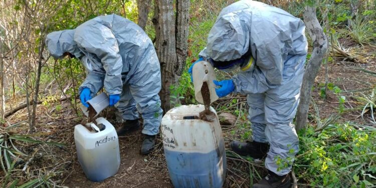 Asegura Secretaría de la Defensa Nacional un “narcolaboratorio” en Navolato