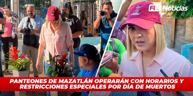 Panteones de Mazatlán operarán con horarios y restricciones especiales por Día de Muertos