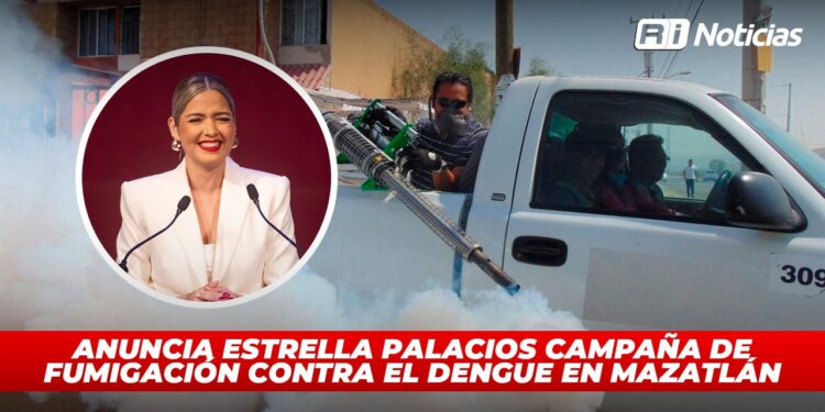 Anuncia Estrella Palacios Campaña de fumigación contra el dengue en Mazatlán