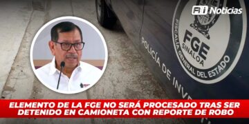 Elemento de la FGE no será procesado tras ser detenido en camioneta con reporte de robo