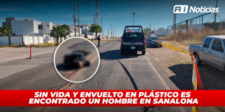 Sin vida y envuelto en plástico es encontrado un hombre en Sanalona