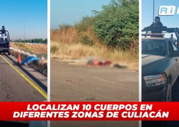 Localizan 10 cuerpos en diferentes zonas de Culiacán
