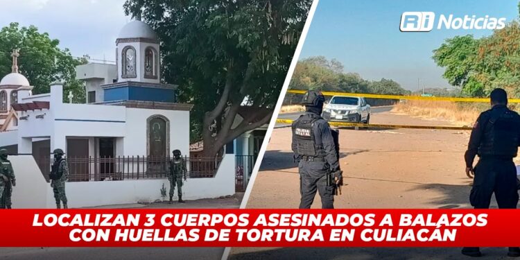 Localizan 3 cuerpos asesinados a balazos con huellas de tortura en Culiacán