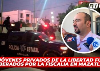 Tres jóvenes privados de la libertad fueron liberados por la Fiscalía en Mazatlán