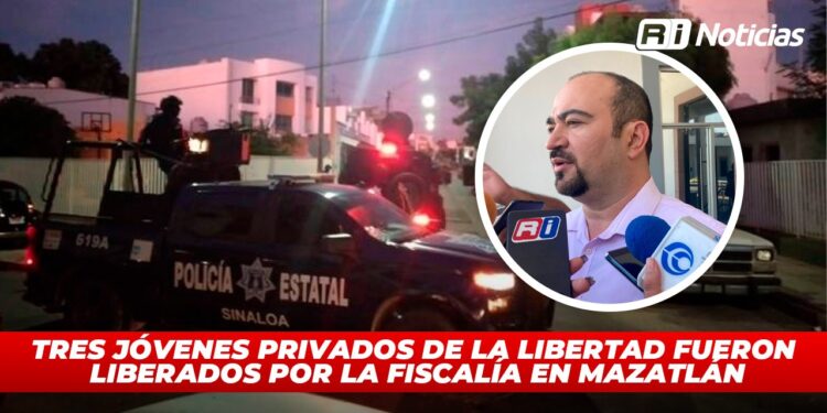 Tres jóvenes privados de la libertad fueron liberados por la Fiscalía en Mazatlán