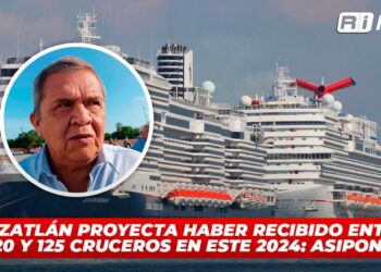 Mazatlán proyecta haber recibido entre 120 y 125 cruceros en este 2024: ASIPONA
