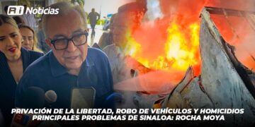 Privación de la Libertad, Robo de Vehículos y Homicidios principales problemas de Sinaloa: Rocha Moya