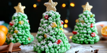 Receta de pinos navideños de cereal, el postre ideal para celebrar estas fiestas