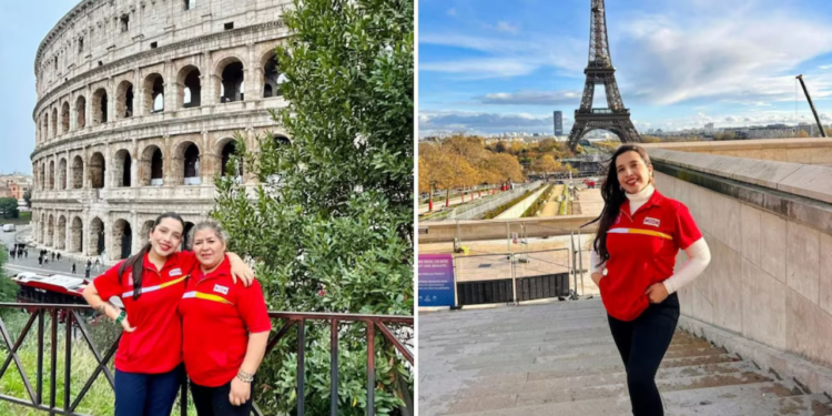 Madre e hija, ex cajeras del Oxxo, se vuelven virales al cumplir su sueño de conocer Europa