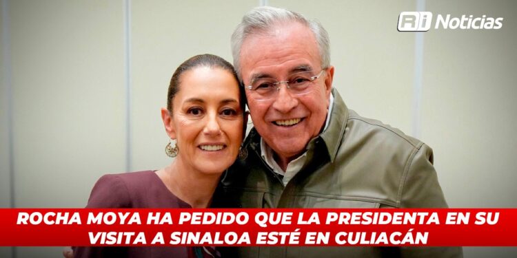 Rocha Moya ha pedido que la presidenta en su visita a Sinaloa esté en Culiacán
