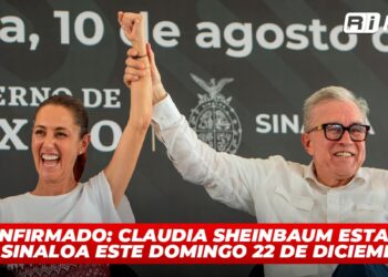 Confirmado: Claudia Sheinbaum estará en Sinaloa este domingo 22 de diciembre