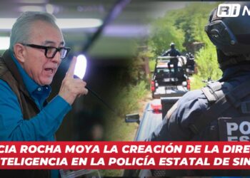 Anuncia Rocha Moya la creación de la dirección de inteligencia en la policía estatal de Sinaloa
