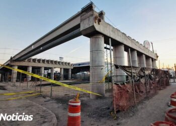 A cuatro meses de que culmine la construcción del Paso Superior Colosio, la obra muestra avance, pero el caos vial continúa