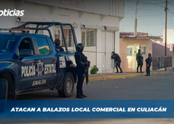 Atacan a balazos local comercial en Culiacán