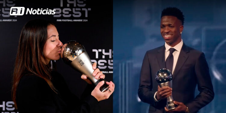 Vinicius Jr y Aitana Bonmatí se proclaman ganadores del premio The Best 2024