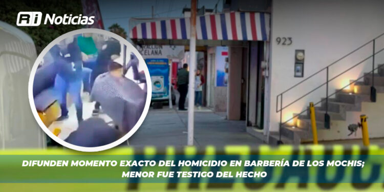 Difunden momento exacto del homicidio en barbería de Los Mochis; menor fue testigo del hecho