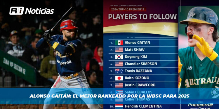 Alonso Gaitán: el mejor rankeado por la WBSC para 2025
