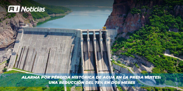 Alarma por pérdida histórica de agua en la presa Huites: una reducción del 75% en dos meses