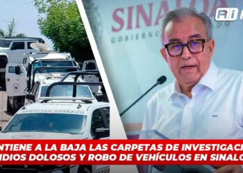 Se mantienen a la baja las carpetas de investigación en homicidios dolosos y robo de vehículos en Sinaloa: Gob. Sinaloa
