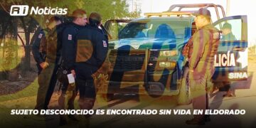 Sujeto desconocido es encontrado sin vida en Eldorado