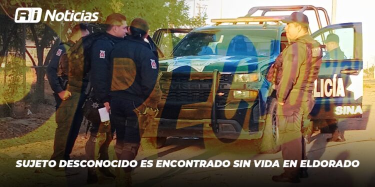 Sujeto desconocido es encontrado sin vida en Eldorado