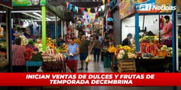 Inician ventas de dulces y frutas de temporada decembrina