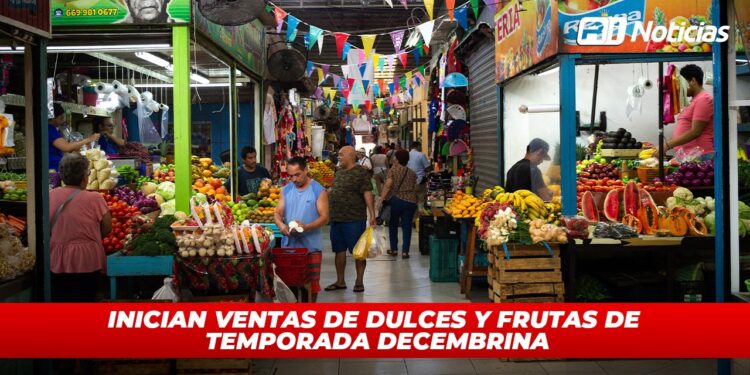 Inician ventas de dulces y frutas de temporada decembrina