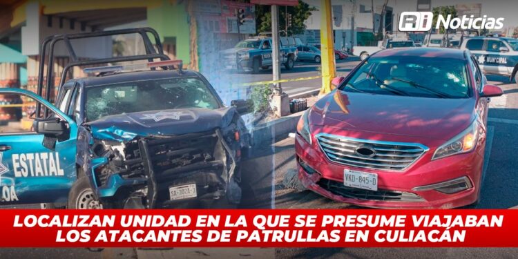 Localizan unidad en la que se presume viajaban los atacantes de patrullas en Culiacán