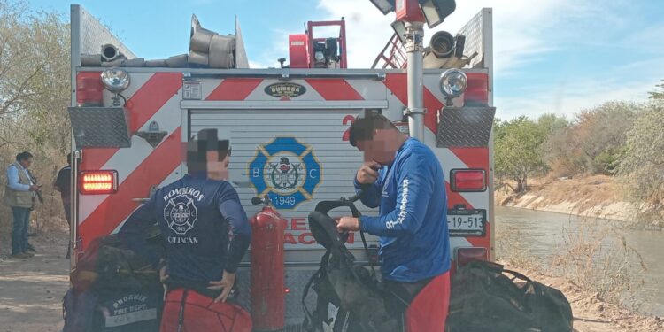 Localizan auto al interior del canal San Lorenzo al sur de Culiacán