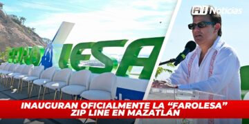 Inauguran oficialmente la “Farolesa” Zip Line en Mazatlán