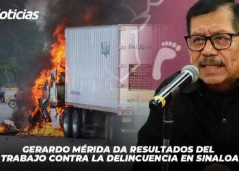 Gerardo Mérida da resultados del trabajo contra la delincuencia en Sinaloa