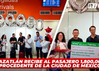 Mazatlán recibe al pasajero 1,800,000 procedente de la Ciudad de México