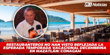 Restauranteros no han visto reflejada la esperada temporada vacacional decembrina en Mazatlán: CONAGAM