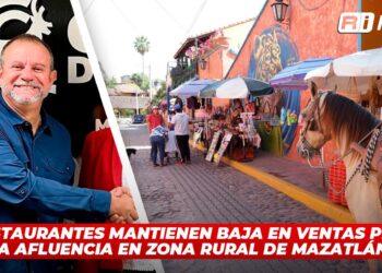 Restaurantes mantienen baja en ventas pese a afluencia en zona rural de Mazatlán