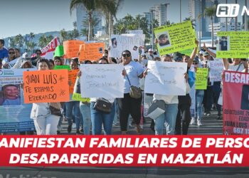 Se manifiestan familiares de personas desaparecidas en Mazatlán