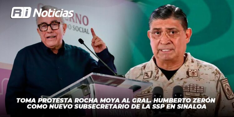 Toma protesta Rocha Moya al Gral. Humberto Zerón como nuevo Subsecretario de la SSP en Sinaloa